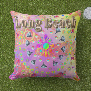 Long Beach Lucky Golden Pillow