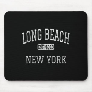 Long Beach New York Ny Vintage Mouse Pad