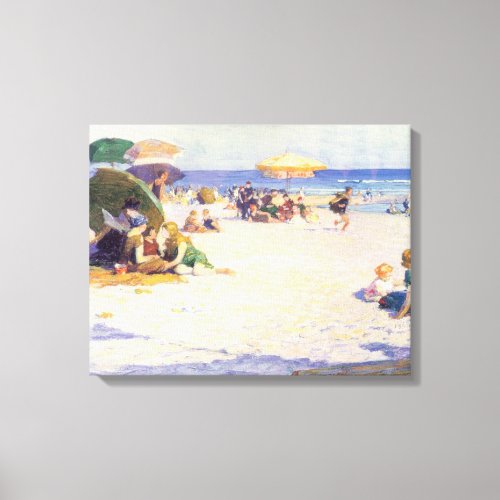 Long Beach New York State by EH Potthast Canvas Print