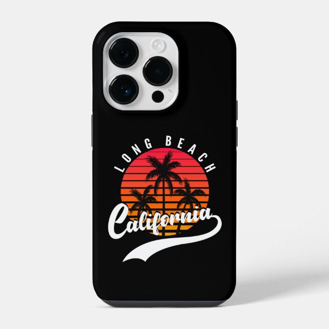 Long Beach Retro  Case-Mate iPhone 14 Pro Case (Back)