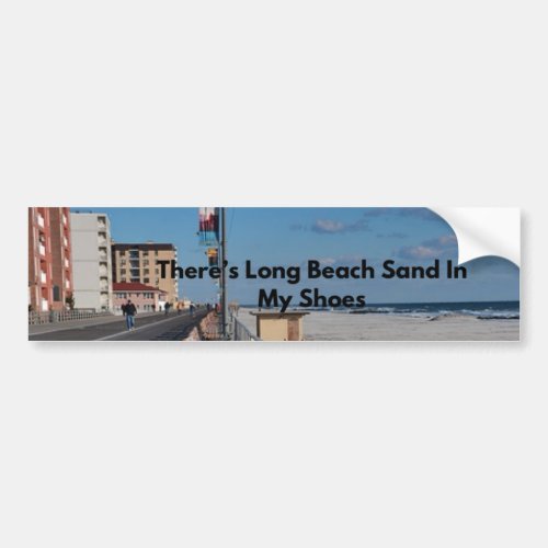Long Beach Sand bumper sticker