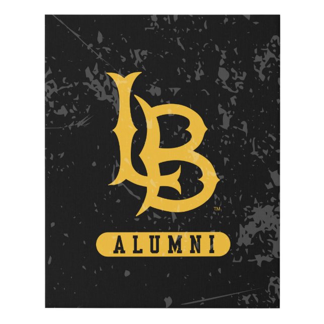 Long Beach State Alumni Distressed Faux Canvas Print (Front)