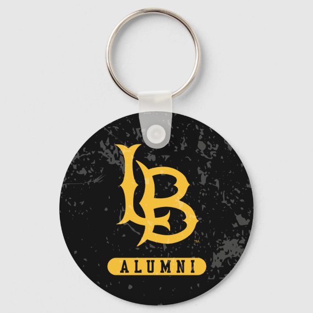 Long Beach State Alumni Distressed Keychain (Front)