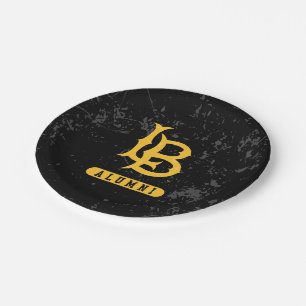 Long Beach State Alumni Distressed Paper Plates