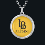 Long Beach State Alumni Silver Plated Necklace<br><div class="desc">Check out these California State University Long Beach designs! Show off your California State Pride with these new University products. These make the perfect gifts for the Long Beach student, alumni, family, friend or fan in your life. All of these Zazzle products are customizable with your name, class year, or...</div>