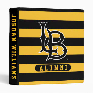 Long Beach State Alumni Stripes 3 Ring Binder