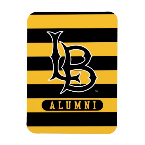 Long Beach State Alumni Stripes Magnet