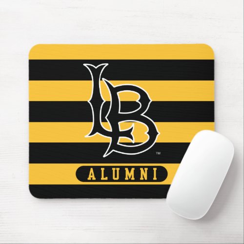 Long Beach State Alumni Stripes Mouse Pad