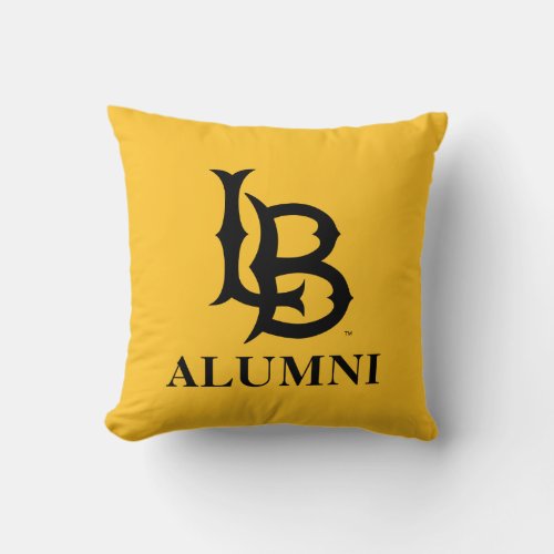 Long Beach State Alumni Throw Pillow