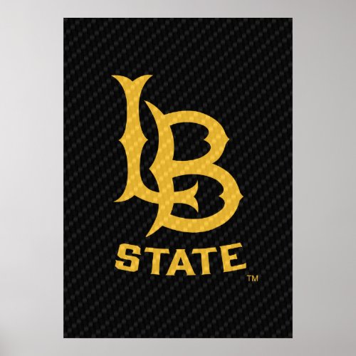 Long Beach State Carbon Fiber Poster