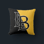 Long Beach State Color Block Throw Pillow<br><div class="desc">Check out these California State University Long Beach designs! Show off your California State Pride with these new University products. These make the perfect gifts for the Long Beach student, alumni, family, friend or fan in your life. All of these Zazzle products are customizable with your name, class year, or...</div>