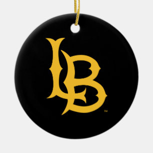 Long Beach State Logo Ceramic Ornament