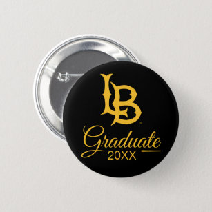 Long Beach State Logo Graduation Button