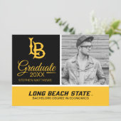 Long Beach State Logo Graduation Invitation (Standing Front)