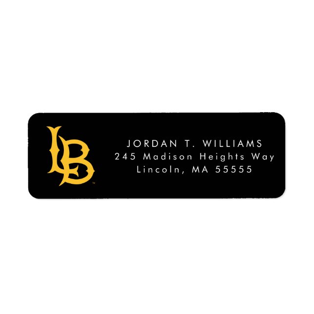 Long Beach State Logo Graduation Label (Front)