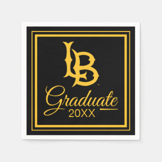 Long Beach State Logo Graduation Napkins