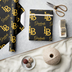 Long Beach State Logo Graduation Wrapping Paper