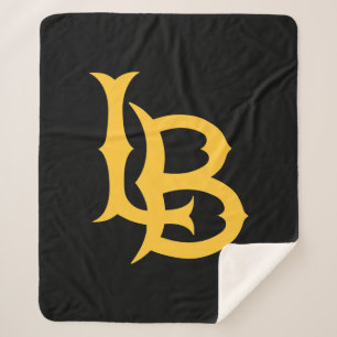 Long Beach State Logo Sherpa Blanket