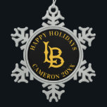 Long Beach State Logo Snowflake Pewter Christmas Ornament<br><div class="desc">Check out these California State University Long Beach designs! Show off your California State Pride with these new University products. These make the perfect gifts for the Long Beach student, alumni, family, friend or fan in your life. All of these Zazzle products are customizable with your name, class year, or...</div>