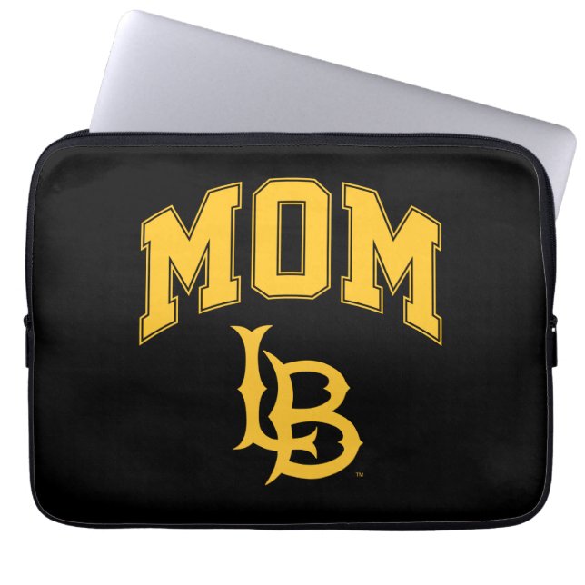 Long Beach State Mom Laptop Sleeve (Front)