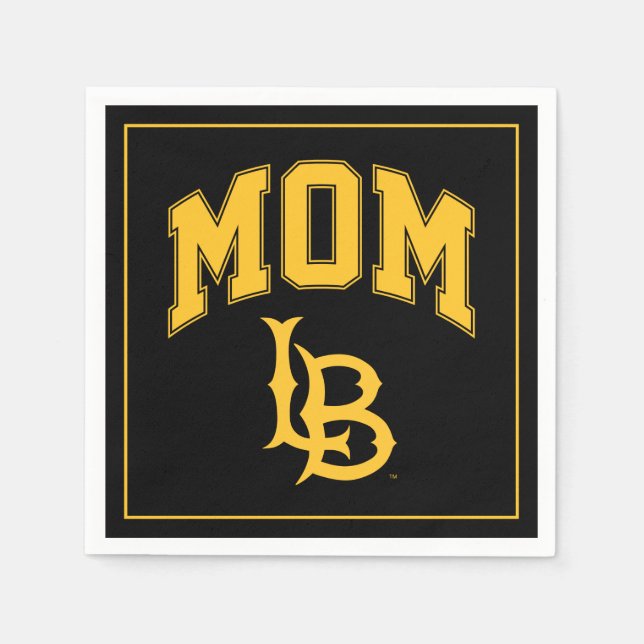 Long Beach State Mom Napkins (Front)