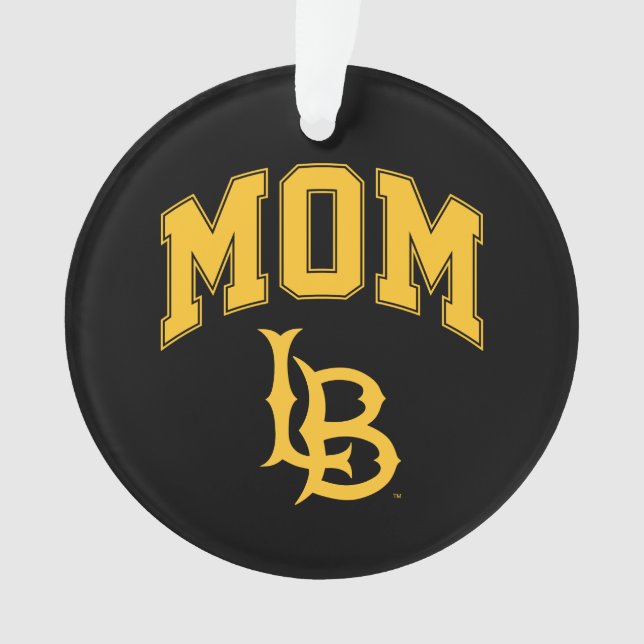 Long Beach State Mom Ornament (Front)