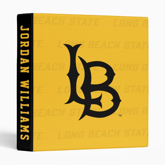 Long Beach State Watermark 3 Ring Binder (Front/Spine)