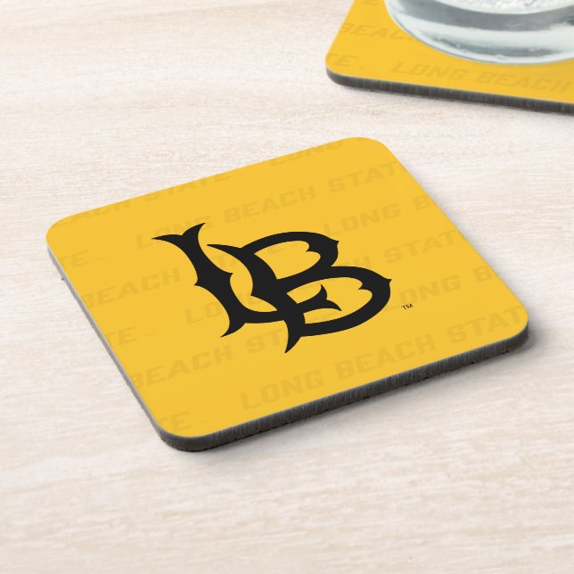 Long Beach State Watermark Beverage Coaster (Left Side)