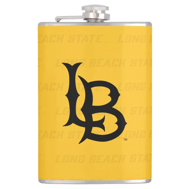 Long Beach State Watermark Flask (Front)