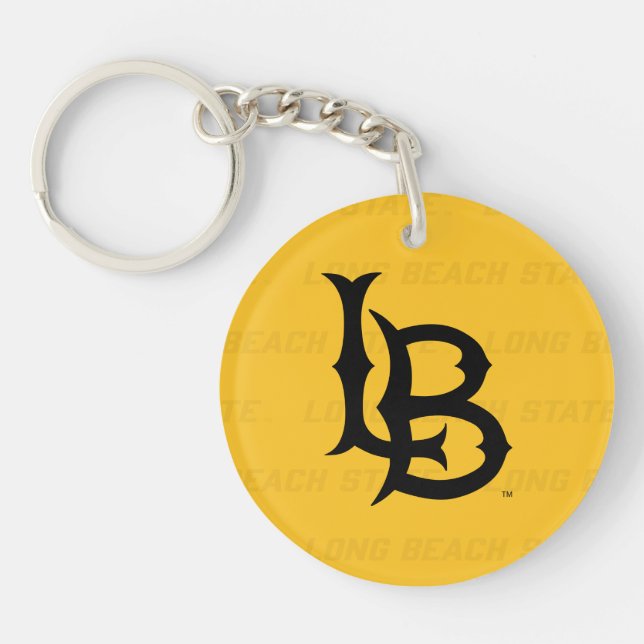 Long Beach State Watermark Keychain (Front)
