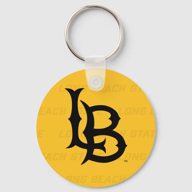 Long Beach State Watermark Keychain (Front)