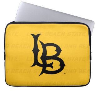 Long Beach State Watermark Laptop Sleeve