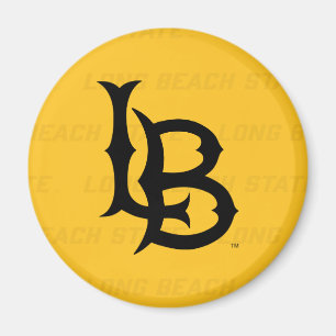 Long Beach State Watermark Magnet
