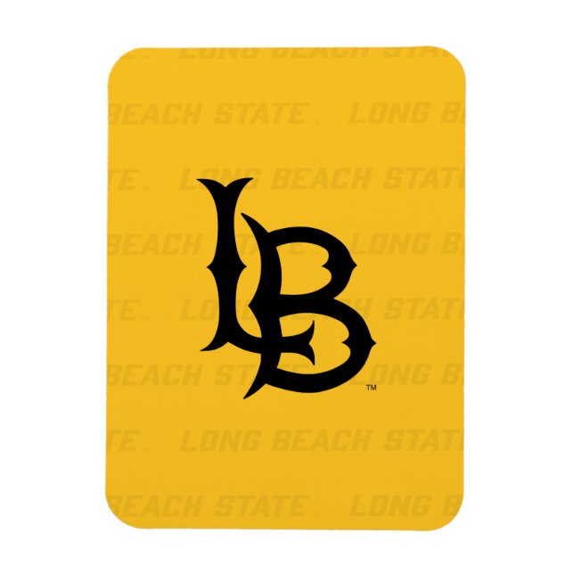 Long Beach State Watermark Magnet (Vertical)