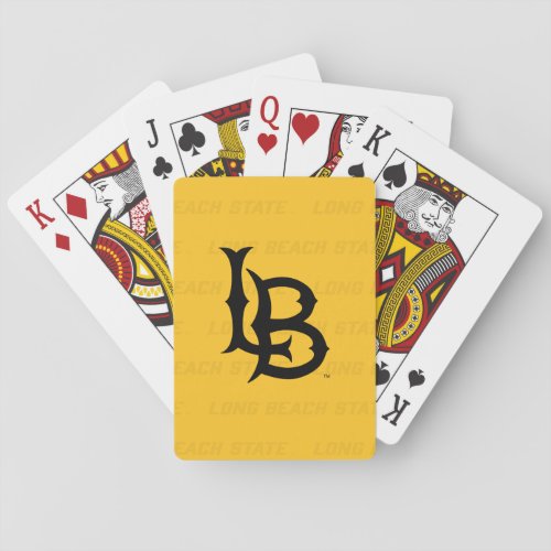 Long Beach State Watermark Playing Cards