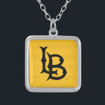 Long Beach State Watermark Silver Plated Necklace<br><div class="desc">Check out these California State University Long Beach designs! Show off your California State Pride with these new University products. These make the perfect gifts for the Long Beach student, alumni, family, friend or fan in your life. All of these Zazzle products are customizable with your name, class year, or...</div>