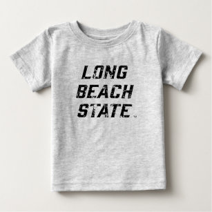 Long Beach State Wordmark Distressed Baby T-Shirt