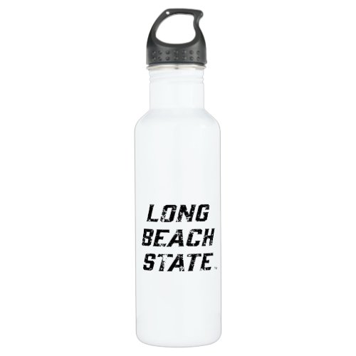 Long Beach State Wordmark Distressed Stainless Steel Water Bottle