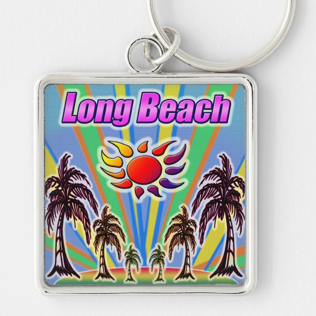 Long Beach Summer Love Keychain (Front)