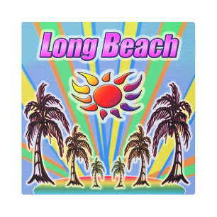 Long Beach Summer Love Metal Art