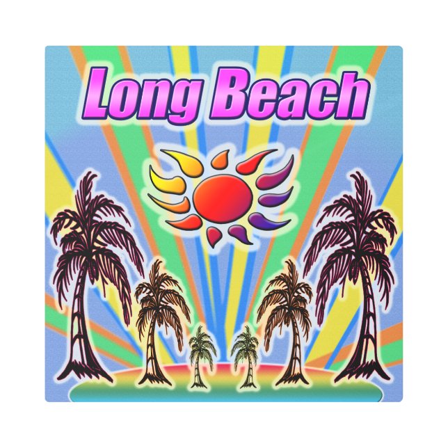 Long Beach Summer Love Metal Art (Front)