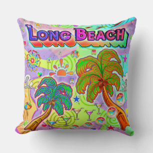Long Beach Vacation Target Pillow