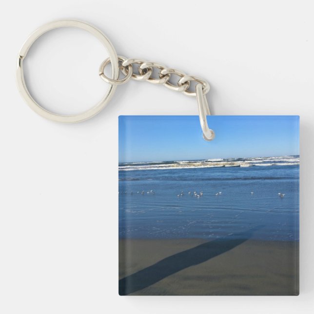 Long Beach, Washington Keychain (Front)