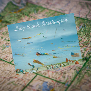 Long Beach, Washington Travel Photo Postcard