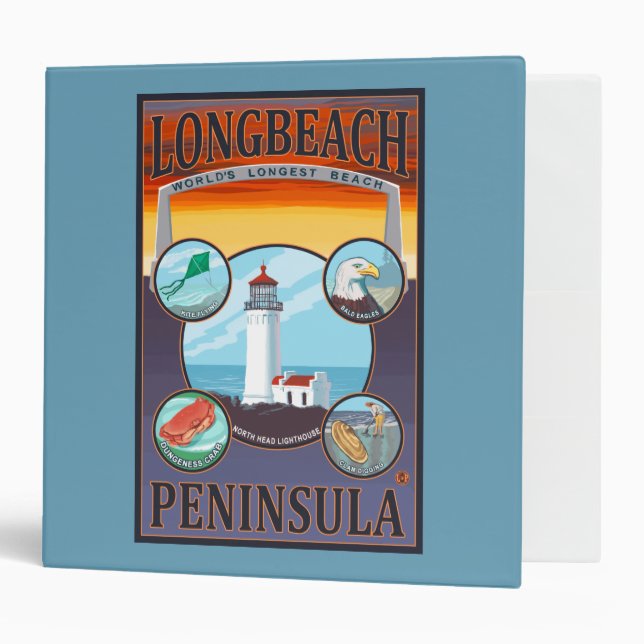 Long Beach, WashingtonTravel Binder (Front/Inside)