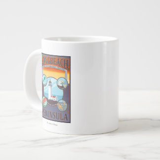 Long Beach, WashingtonTravel Large Coffee Mug