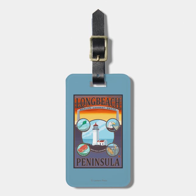 Long Beach, WashingtonTravel Luggage Tag (Front Vertical)