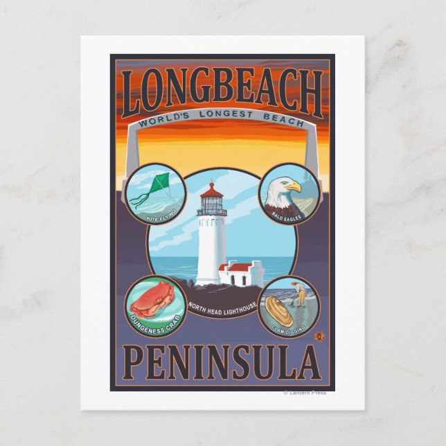 Long Beach, WashingtonTravel Postcard (Front)