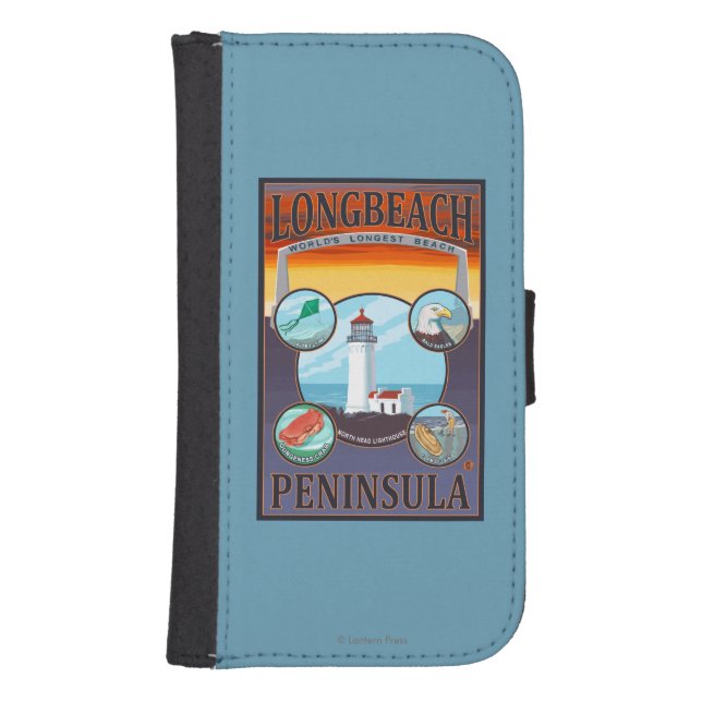 Long Beach, WashingtonTravel Samsung Galaxy Wallet Case (Front)