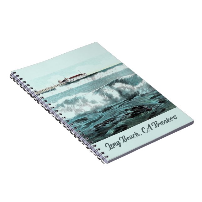 Long Beach Waves Notebook (Right Side)